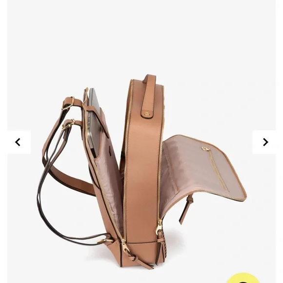 Calpak Kaya Laptop Backpack in Caramel - Picture 13 of 14